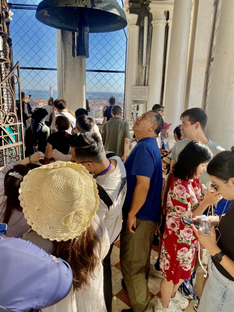 Aussichtsplattform im Markusturm in Venedig