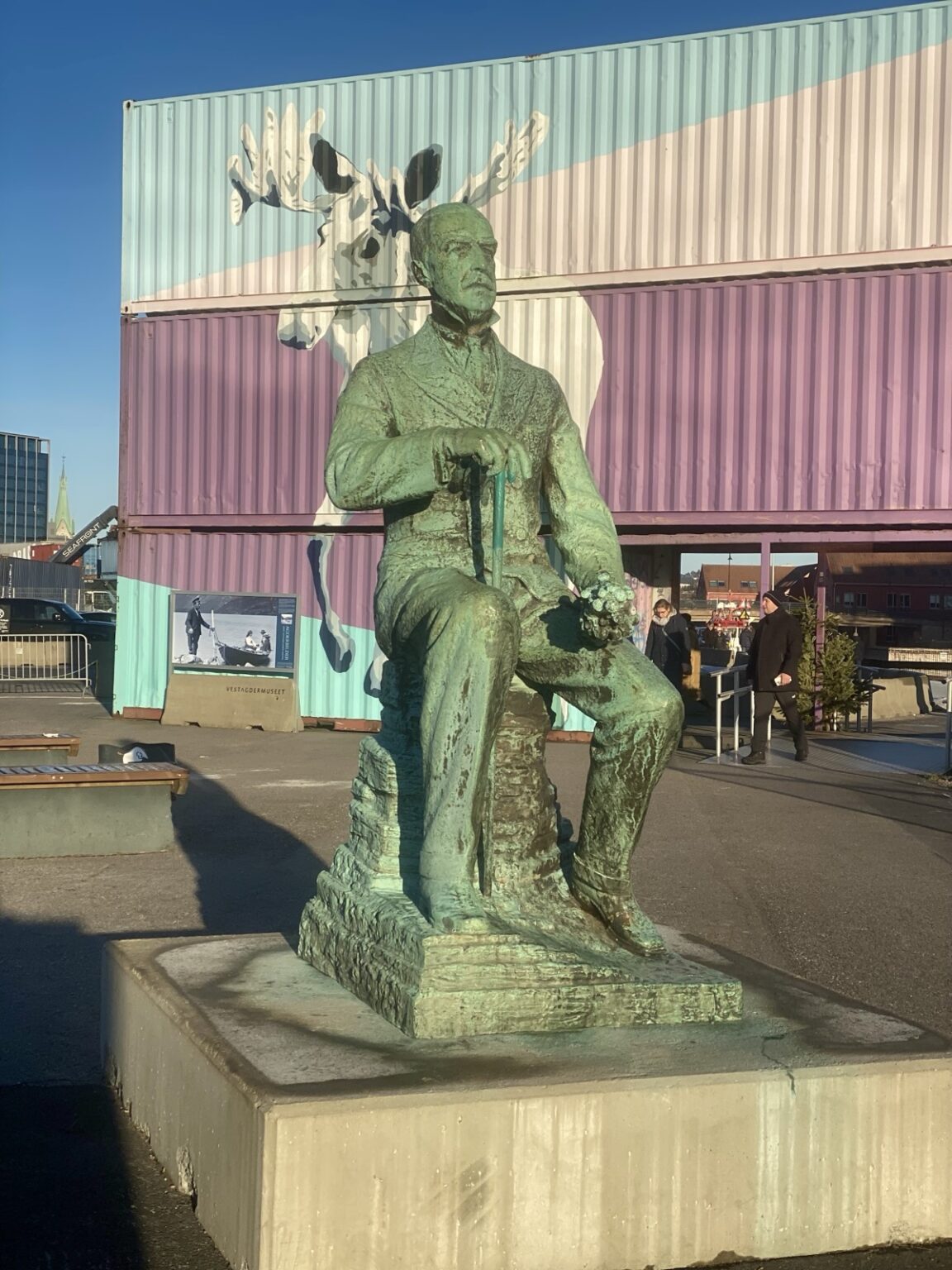 Vilhelm Krag Statue in Kristiansand