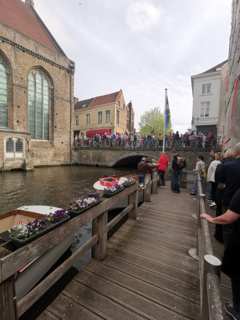 Wartesteg zur Boot-Tour in Brügge
