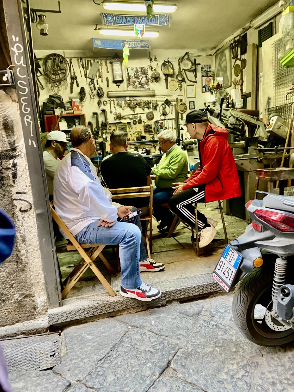 Werkstatt im Zentrum von Neapel