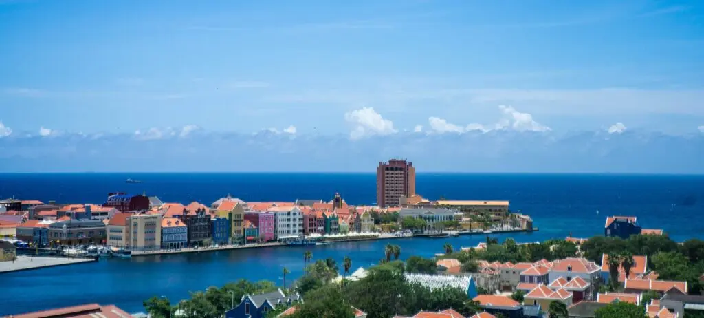 Bucht in Willemstad auf Curacao