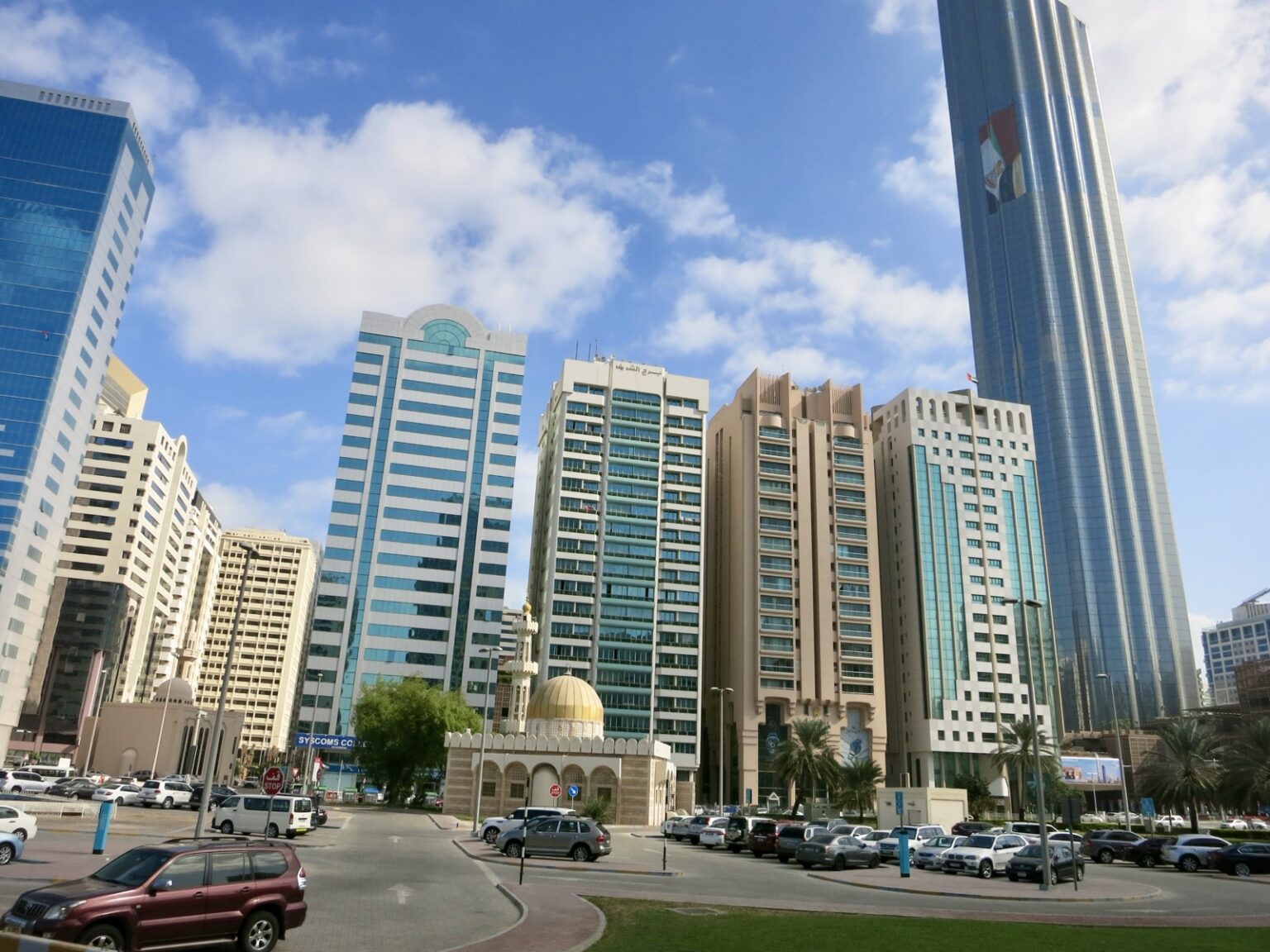 Hochhäuser im Zentrum Abu Dhabi