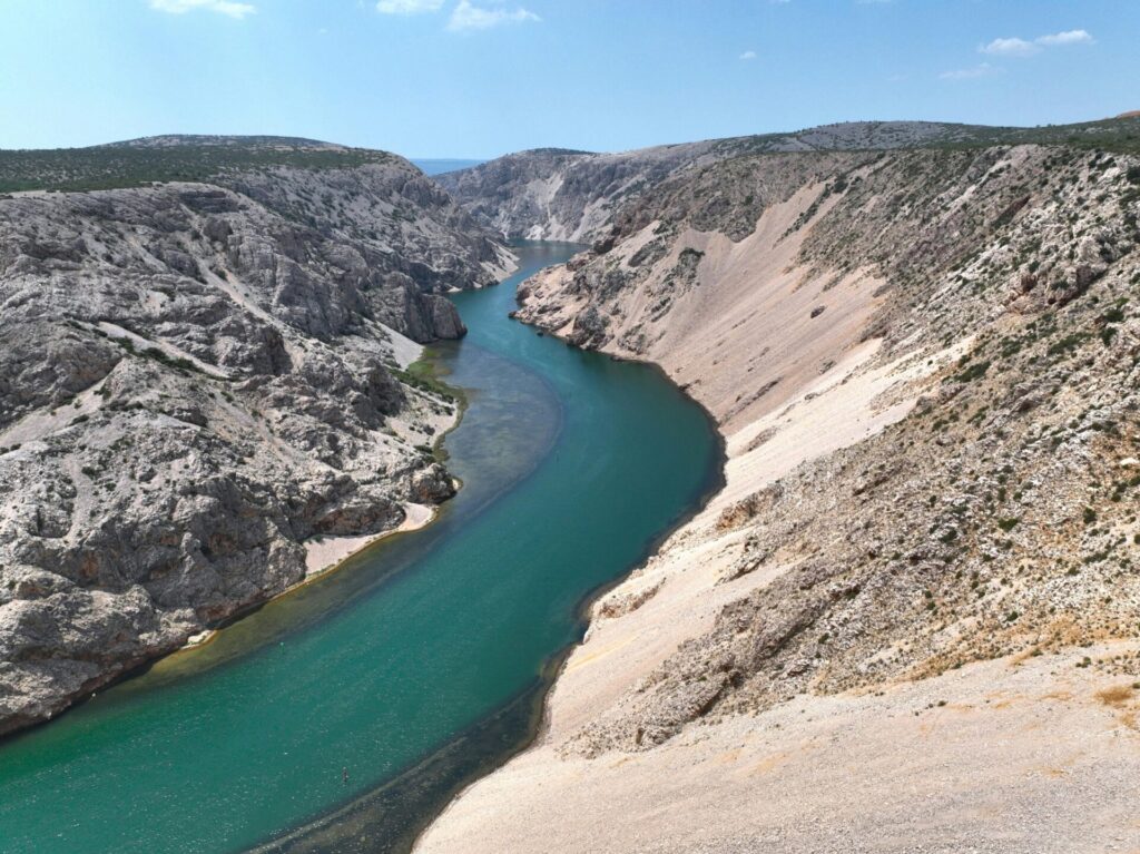 Canyon des Zrmanja-Flusses